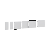 Modultakaró készlet 2x24mm 2x54mm 2x72mm műanyag szürke 163mm x Easy PrismaSeT XL Schneider