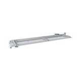 Elválasztólap vízszintes 500mm kezeletlen műanyag fehér Easy PrismaSeT XL Schneider