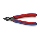 Elektronikai oldalcsípő fogó 62HRC max.d/1,2mm nyitórugós piros-kék normál Super Knips KNIPEX