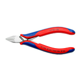 Elektronikai oldalcsípő fogó 60HRC max. d1,3/06mm nyitórugós piros-kék  KNIPEX