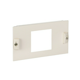 Homloklap kivágott 96x96mm műszerekhez 300mm x 150mm 3U porszórt acél Prisma G/P Schneider