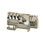 Elosztó sorkapcs modulláris 1 x 41A 0.5-6mm2/érvéghüvely bézs AAP11 6/6X1.5 LO-LI OR Weidmüller