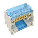 Elosztóblokk moduláris 100A nyitható fedéllel 1x25+3x16+3x10mm2 2P 25mm2/ TRACON