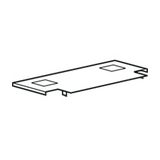Elválasztó vízszintes 515mm-sz 5mm-ma acél natúr XL3 400 LEGRAND