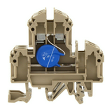 Emeletes sorkapocs varisztoros TS32/35 10A 30V csavaros/ bézs RKD 4/UV/30V BG CONTA-CLIP