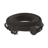 Flexo kültéri csapófedeles H07RN-F3G 3x 1.5mm2 20m x SCHUKO dugó egyenes SCHUKO lengő anya EMOS