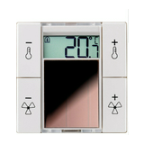 EnOcean kezelő hőérzékelő 0..40°C szolár fehér falonkívüli IP20 SR06 temp LCD 4T IType1 Thermokon