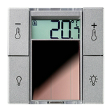 EnOcean kezelő hő- páraérzékelő 0..40°C 0..100%rH +2T/vil. szolár  SR06 temp LCD 2T Thermokon