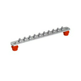 EPH-sín 10xM10 V2A-csavar szigetelt nemesacél V2A fix 40mm x 5mm x 370mm x EPH J.PRÖPSTER
