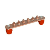 EPH-sín 6xM10 V2A-csavar szigetelt réz fix 40mm x 5mm x 250mm x burkolat nélkül EPH J.PRÖPSTER