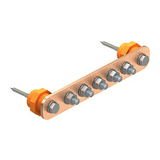 EPH-sín BigBar szigetelt réz fix 40mm x 5mm x 473.5mm csak kapocs 1802 12 CU OBO-BETTERMANN