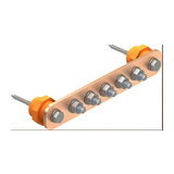 EPH-sín BigBar szigetelt réz fix 40mm x 5mm x 343.5mm csak kapocs 1802 8 CU OBO-BETTERMANN