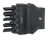 Épületinstallációs bemeneti csatlakozó 2P hüvely 400V 32A rugószorításos IP20 Wago Winsta Hager