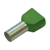 Érvéghüvely iker 2x 16mm 16mm2 szigetelt zöld Haupa