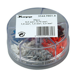 Érvéghüvely készlet szigetelt 0,5-0,75-1-1,5-2,5mm2 - 250db  Kopp