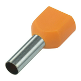 Érvéghüvely szigetelt iker 2x 0.5mm2 14mm narancs H0,5/14 ZH OR SV Weidmüller