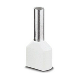 Érvéghüvely szigetelt iker 2x 0.75mm2 14mm fehér H0,75/14 ZH W SV Weidmüller