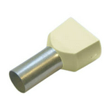 Érvéghüvely szigetelt iker 2x 10mm2 24mm elefántcsont H10,0/24 ZH EB SV Weidmüller
