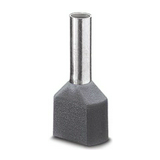 Érvéghüvely szigetelt iker 2x 4mm2 12mm szürke TRACON