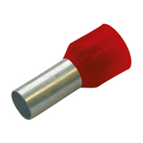 Érvéghüvely szigetelt normál 1.5mm2 8mm piros Haupa