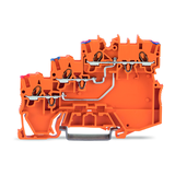Érzékelő/beavatkozó sorkapocs 13.5A 250V 3-szintes 0.5-0.75mm2/érvéghüvely rugószorításos WAGO