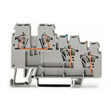 Érzékelő/beavatkozó sorkapocs 3-vez 18A 250V 3-szintes 0.25-1.5mm2/érvéghüvely WAGO