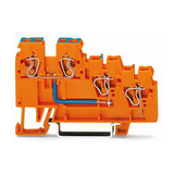 Érzékelő/beavatkozó sorkapocs 3-vez 18A 250V 3-szintes 0.25-1.5mm2/érvéghüvely WAGO