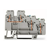 Érzékelő/beavatkozó sorkapocs 3-vez 18A 250V 3-szintes 0.25-1.5mm2/érvéghüvely WAGO