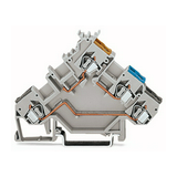 Érzékelő/beavatkozó sorkapocs 3-vez 20A 400V 1-szintes 0.25-1.5mm2/érvéghüvely WAGO