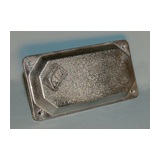 Fedél gumi tömítéssel 270mmx 135mmx 30mm fém natúr Govill