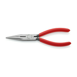 Fél-kerek csőrű (rádió) fogó 61HRC vágóéllel max.d2,5/1,6mm piros 160mm-hossz KNIPEX