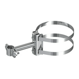 Felfogóoszlop-tartó dmax255mm szalabilinccsel 42mm nemesacél V2A IS J.PRÖPSTER
