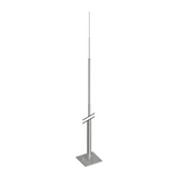 Felfogórúd +400x400x20mm-talplemez +4talpcsavar 12000mm nemesacél V2A kezeletlen VI J.PRÖPSTER