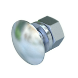 Félgömbfejű csavar alátéttel és anyával M 10x 20mm tűzihorganyzott FRS 10x20 F OBO-BETTERMANN