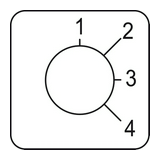 Felirati címke kézikapcsolóhoz üres-szimbólummal ezüst négyzetes 45mm-sz Harmony KZ Schneider