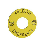 Felirati címke vezérlőelemhez sárga kerek 45mm-külsőátmérő Harmony XB6 Schneider