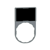 Felirati jelöletlen tábla tartóval d22 üres fekete téglalap 30mmx 50mm Harmony XB5 Schneider