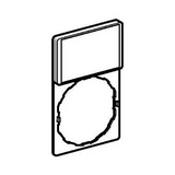 Felirati jelöletlen tábla tartóval d22 üres üres fehér téglalap 30mmx 50mm Harmony XB4 Schneider