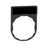 Felirati jelöletlen tábla tartóval d22 üres üres fekete téglalap 30mmx 40mm Harmony XB4 Schneider
