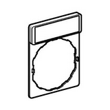 Felirati jelöletlen tábla tartóval d22 üres üres téglalap 30mmx 40mm Harmony XB4 Schneider