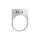 Felirati tábla d22 O-I téglalap fehér 30mmx 40mm Harmony XB5 Schneider