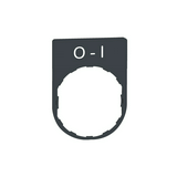 Felirati tábla d22 O-I téglalap fehér 30mmx 40mm Harmony XB5 Schneider