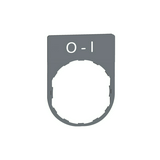 Felirati tábla d22 O-I téglalap fehér 30mmx 40mm Harmony XB5 Schneider