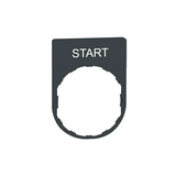 Felirati tábla d22 téglalap fehér START 30mmx 40mm Harmony XB5 Schneider