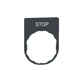 Felirati tábla d22 téglalap fehér STOP 30mmx 40mm Harmony XB5 Schneider