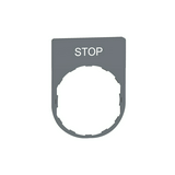 Felirati tábla d22 téglalap fehér STOP 30mmx 40mm Harmony XB5 Schneider
