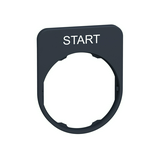 Felirati tábla d30 téglalap fehér START 30mmx 40mm Harmony XB5 Schneider