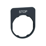 Felirati tábla d30 téglalap fehér STOP 30mmx 40mm Harmony XB5 Schneider