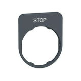 Felirati tábla d30 téglalap fehér STOP 30mmx 40mm Harmony XB5 Schneider