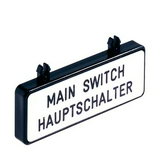 Felirati tábla (főkapcsoló) 3LD2-höz angol/német  SENTRON SIEMENS